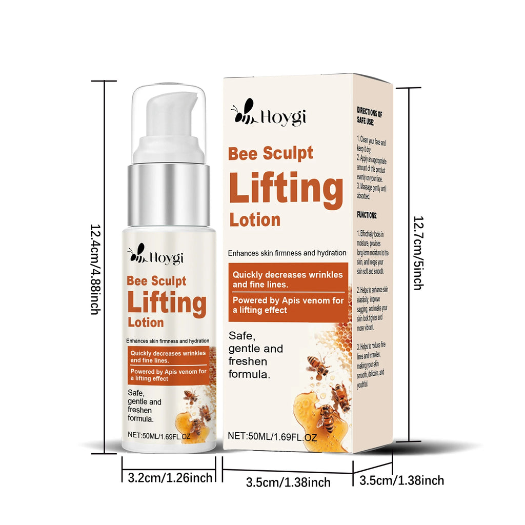 Bee Venom Face Cream Firming & Moisturizing Anti-Wrinkle Day Night Cream Tightening Nourishing Brightening Facial Skin Care 50ml Qme B-50g boxed