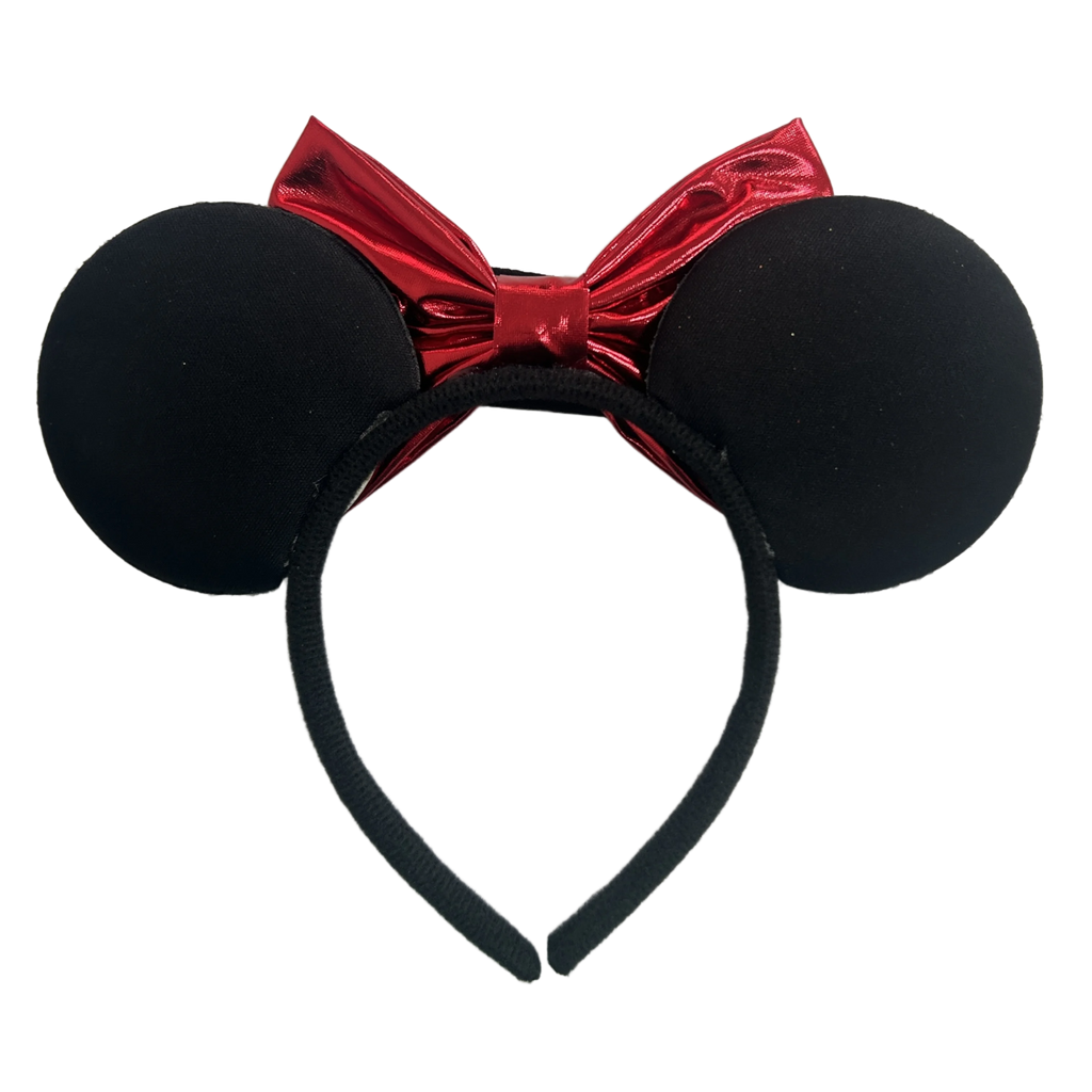 Anime Cars Hair Accessories Pixar 95 Lightning McQueen Mickey Mouse Ear Headband for Girls Kids Women Sequin Bow Hairband Qme