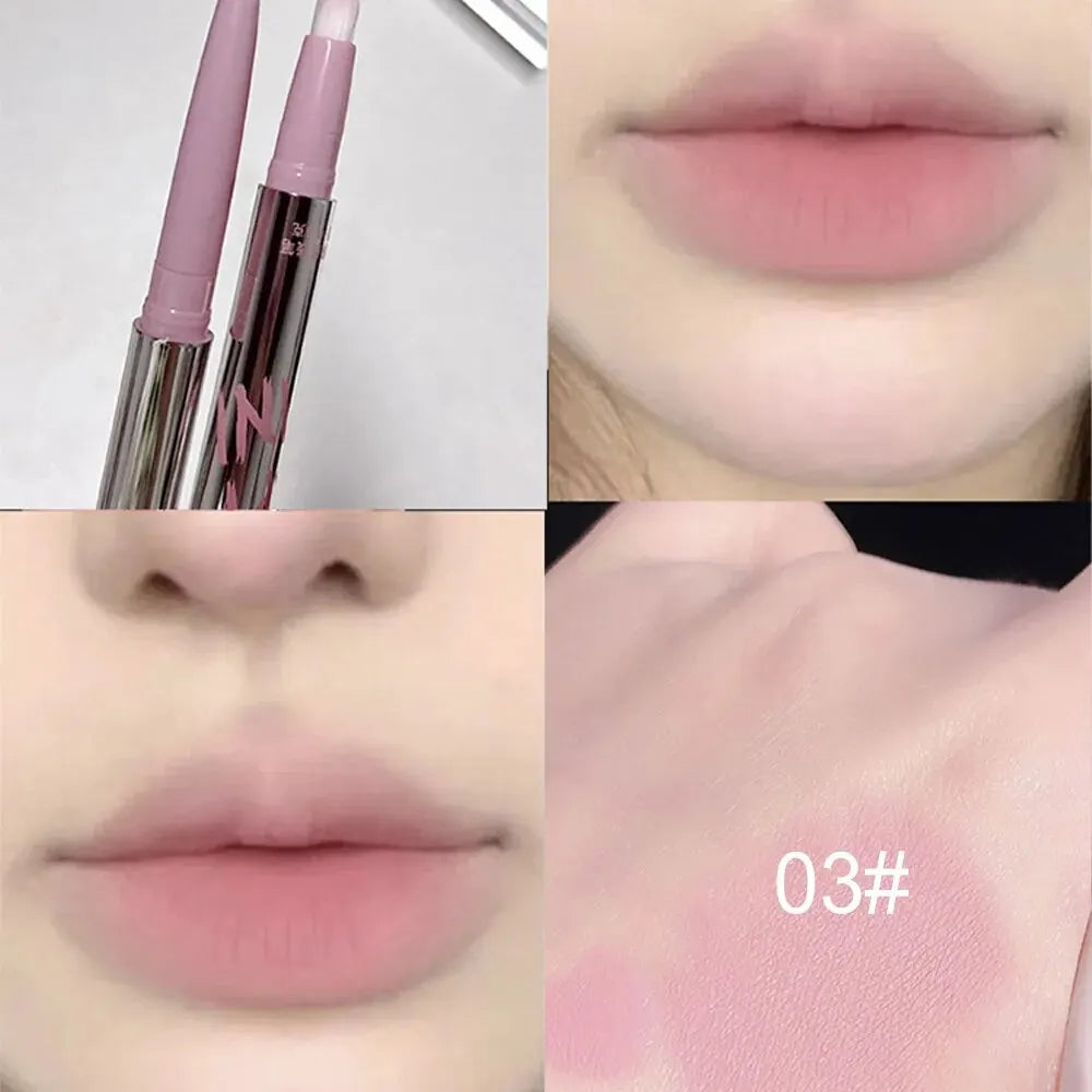 Nude Lip Liner Brush Cappuvini Korean Makeup Long Last Velvet Matte Qme CP211-3