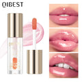 QIBEST Color Changing Lip Oil Plumper Moisturizing Transparent Jelly Lip Balm Lasting Lipgloss Nourishing Lip Glaze Makeup Qme Lip Oil