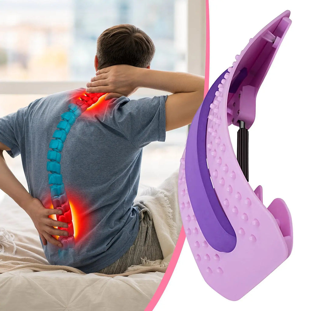 Lumbar Stretcher Waist Support Relieving Board Portable Post-workout Back Stretcher For Yoga Pilates Shoulder Neck Hip Calf Qme