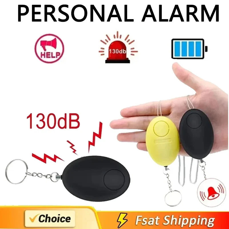 Personal Self Defense Alarm 130db Self Defense Siren Safety Alarm For Women Girl Personal Keychain Alarm Qme