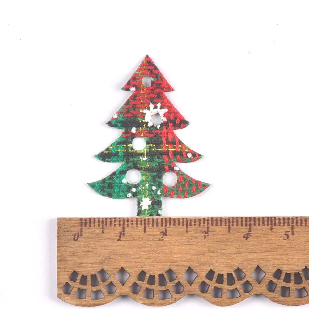 50Pcs Cute Glitter Elk Snowflakes Christmas Tree Patches For Clothes Stick-On Appliques DIY Kids Hairpin Bowknot Accessories Qme 12