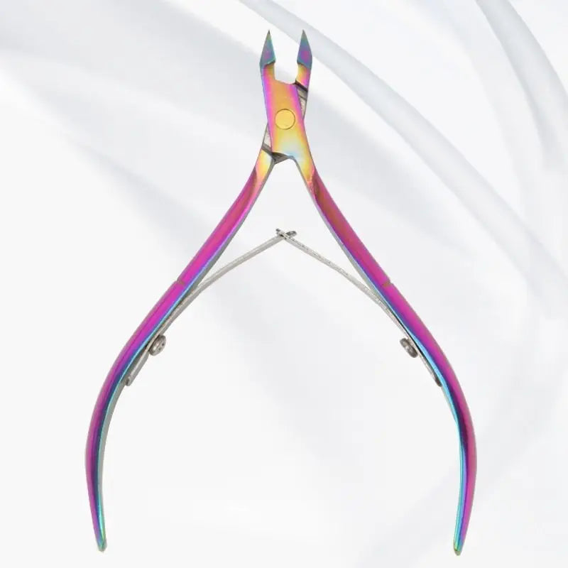 Colorful Nail Cuticle Nipper Clipper Scissor Plier Dead Skin Remover Qme