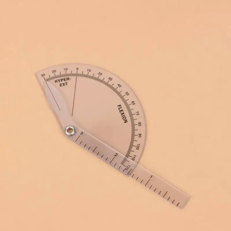 PVC Medical Finger Goniometer Plastic 180 Angle Protractor Qme