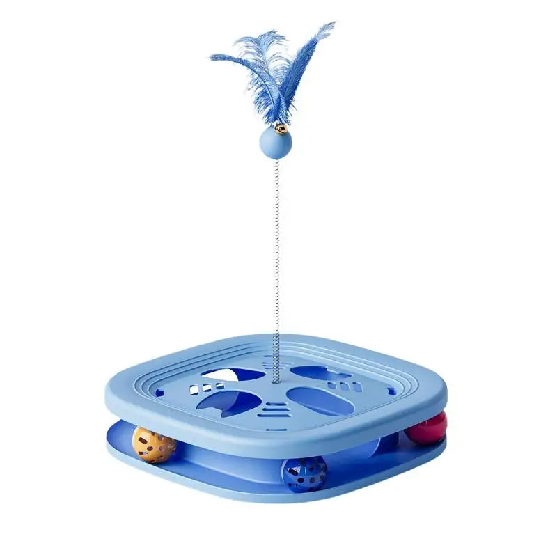 Feather Pets Self Entertainment Training Toy Interactive Cat Puzzle Qme