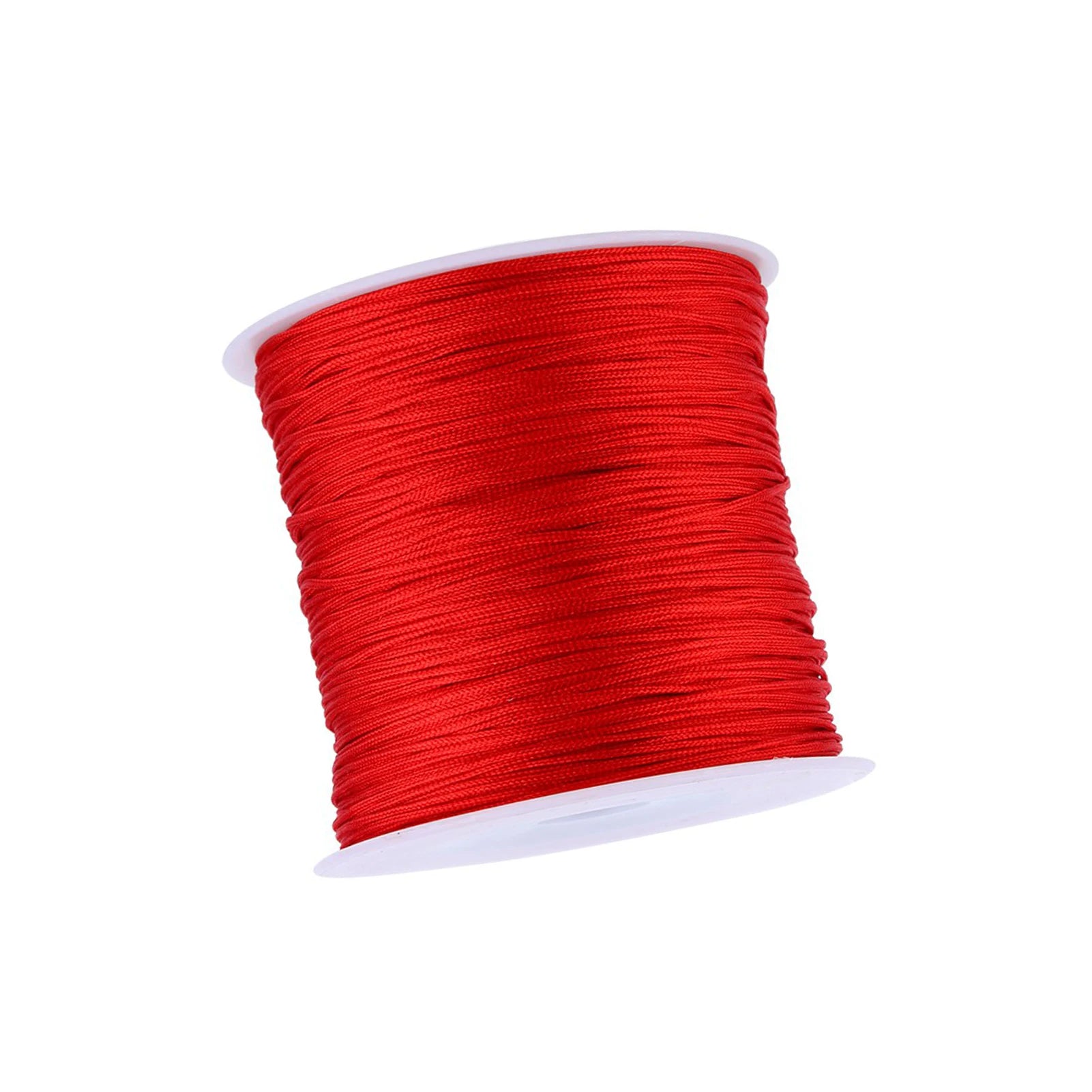 Nylon Chinese Knot Cord 100M X 0.8mm Nylon Chinese Knot Cord Rattail Macrame Shamballa Thread String Red Nylon Macrame Knot Cord Qme