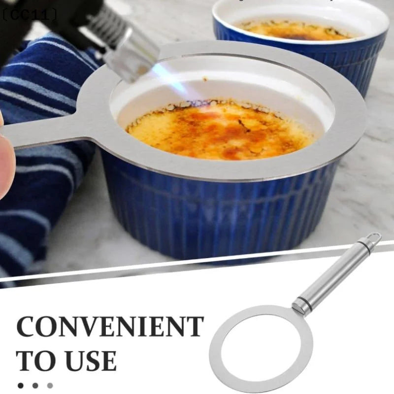 Professional Stainless Steel Brulee Rings Milk Tea Cups Baking Tools Qme
