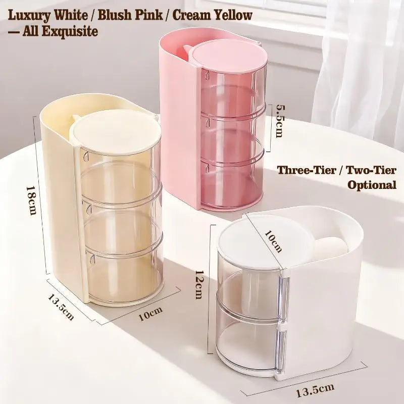 Acrylic Hair Accessories Organizer Clear Storage Box for Hair Ties, Headbands Makeup Brushes, Desktop Jewelry & Cosmetic Holder Qme