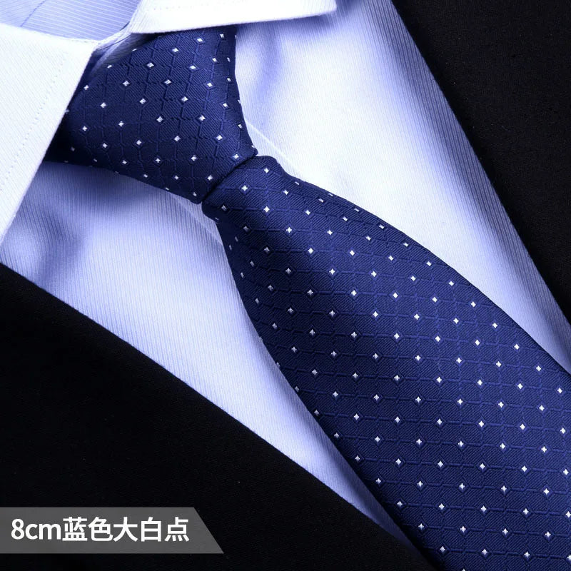 Men Jacquard Tie Dot Stripe Necktie Accessories Daily Wear Shirt Suit Qme cl-8 China Mainland