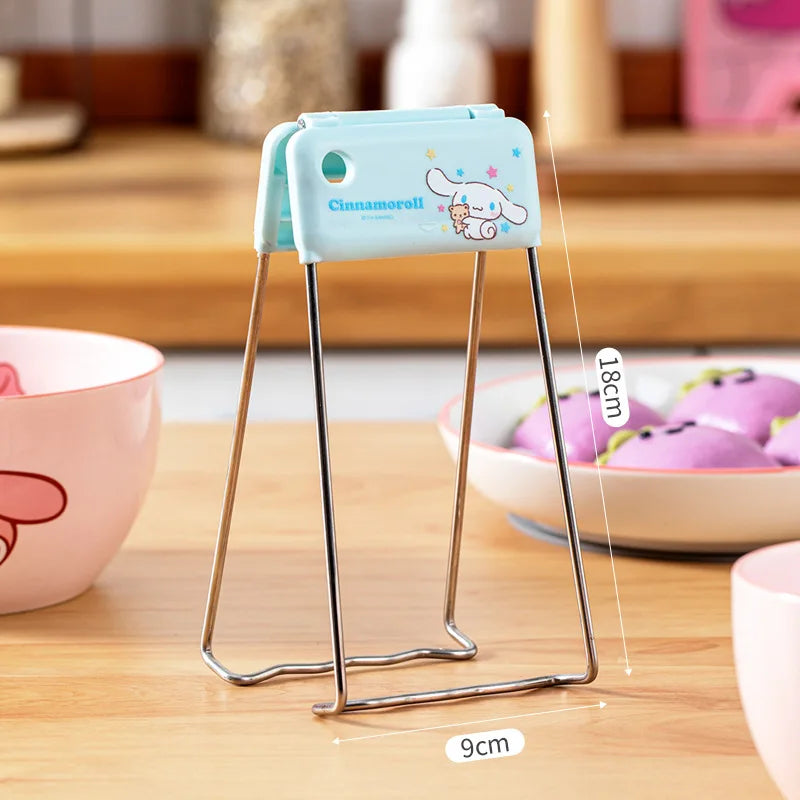 Hello Kitty Kuromi Heat-resistant Tongs Multifunctional Non-slip Bowl Qme 4