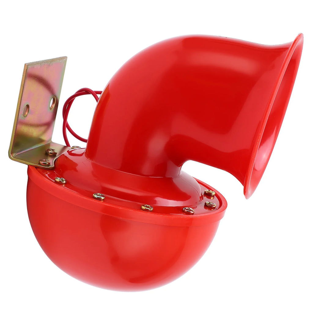 Air Horn Car Horn 150db Red Air Horn Electric Horn Cow Sound Metal Horn for Truck Train Boat Motorcycle Car Qme