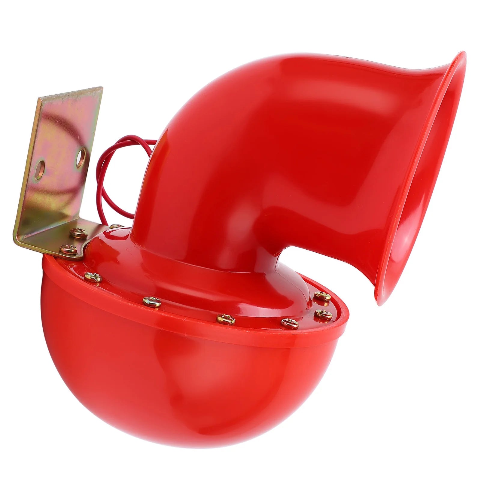 Air Horn Car Horn 150db Red Air Horn Electric Horn Cow Sound Metal Horn for Truck Train Boat Motorcycle Car Qme