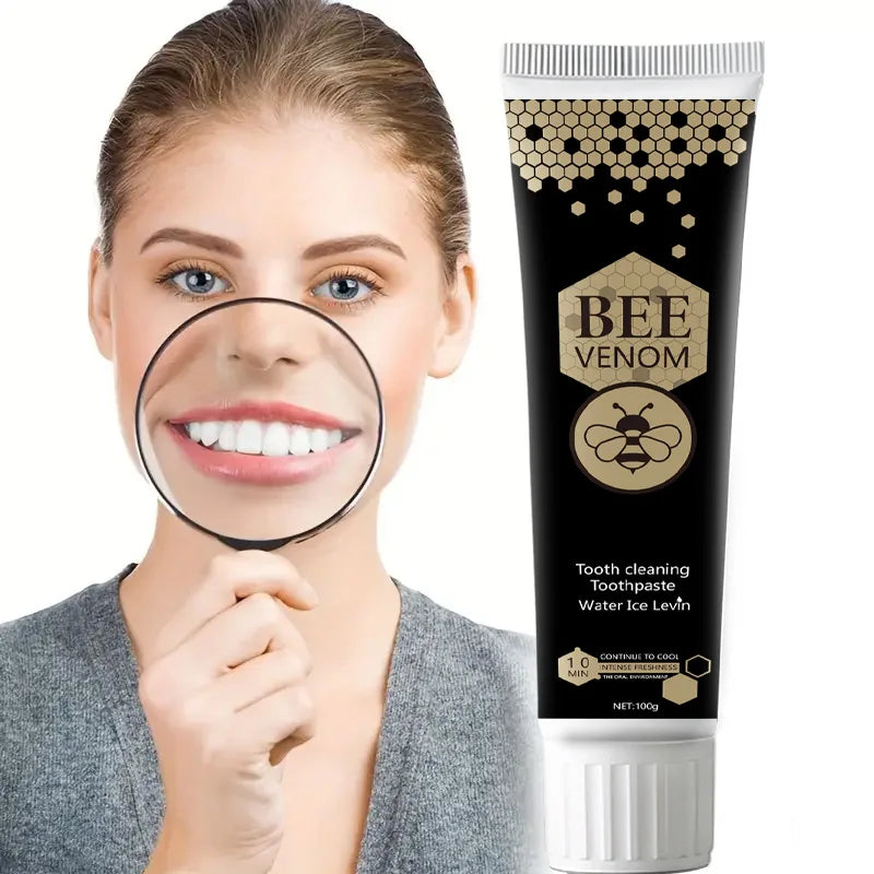 Bee Venom Mint Care Deep Cleansing Toothpaste: Freshens Breath, Gentle Foam, Bee Venom Extract Helps Promote Healthy Teeth - 100g Tube Qme