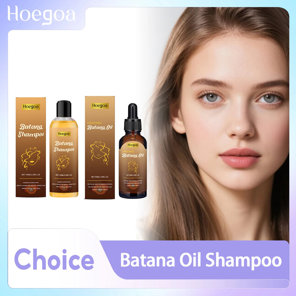 Batana Shampoo Hair Loss Treatment Reduce Scalp Oil Secretion Remove Qme