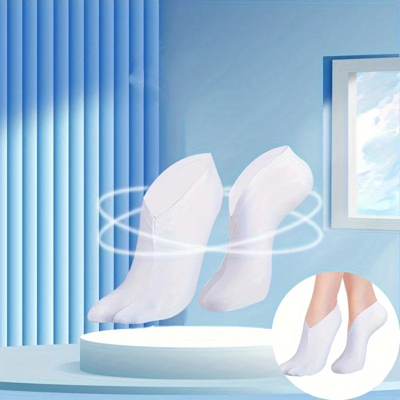 Reusable Moisturizing Socks for Foot Care, Cotton Spandex Anti-dry Crack Foot Cover for Home SPA Qme