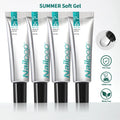 Nailpop Soft Nail Tips Gel Summer Flat-end Winter Pointed-tip Vitamin Qme Summer Soft Gel 4PC
