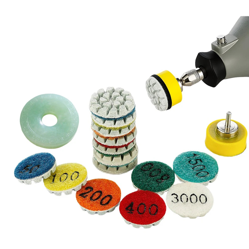 1pcs 1 Inch Polishing Pad Wet Dry Buffer Grinding Disc For Marble Granite Concrete Power Tools Accessories Qme