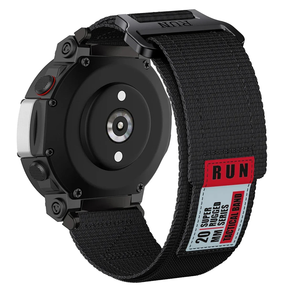 Nylon Strap For Amazfit T-rex 2 3 Ultra Watch Band For Huami Amazfit Trex Pro T Rex Sport Belt Smartwatch Bracelet Accessories Qme Black For T-rex 2 Ultra