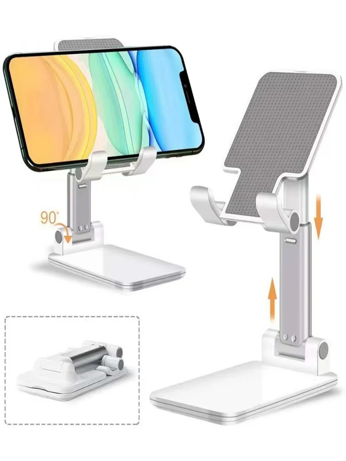 Rotating Phone Holder Double Folding Fully Adjustable Foldable Qme