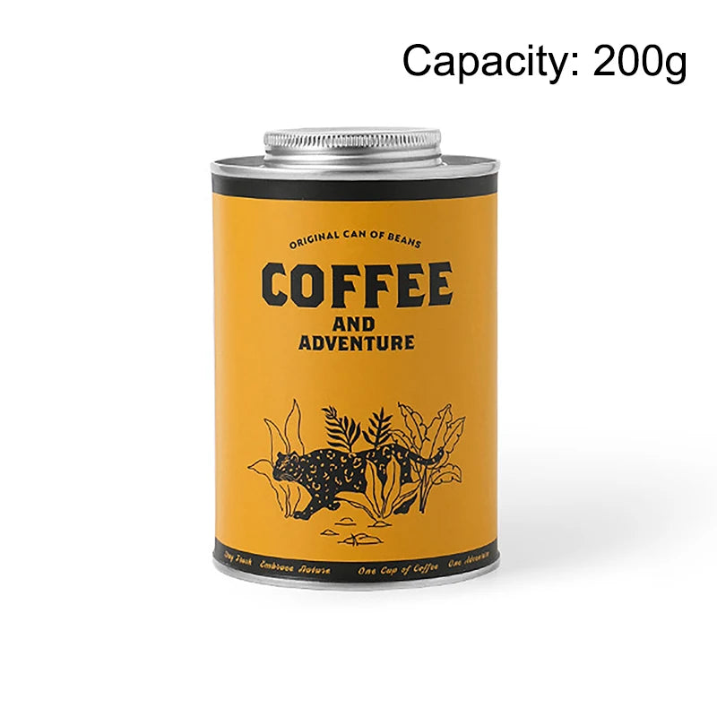 Packaging Storage Jar Fresh Breathing Tin Can Coffee Bean Sealed Qme B