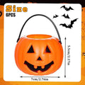 Halloween Candy Bucket 6 Ghost Holder Jack O Lantern Storage Jars Qme Orange China Mainland
