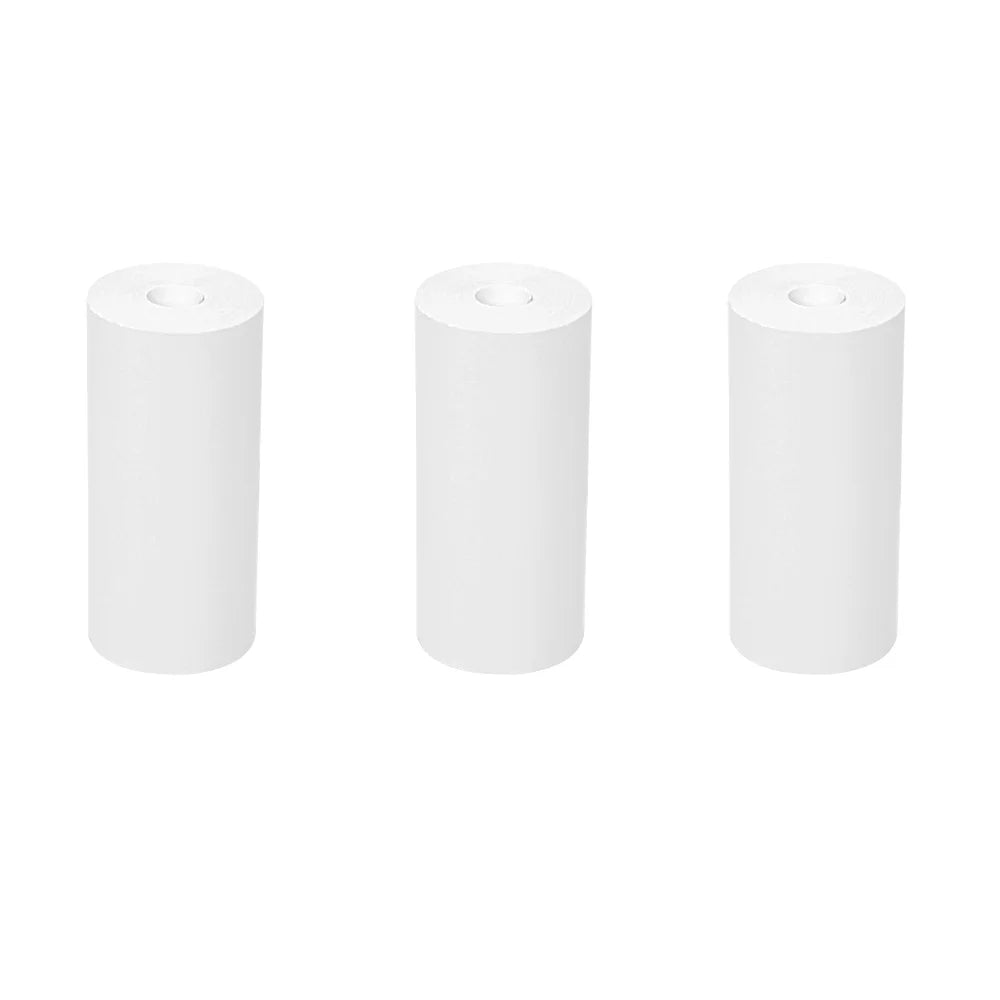 58mm Mini Portable Thermal Printer Wireless Bluetooth Mobile Pocket Photo Printer Memo Wrong Question HD Printing With USB Cable Qme 3Rolls White Paper
