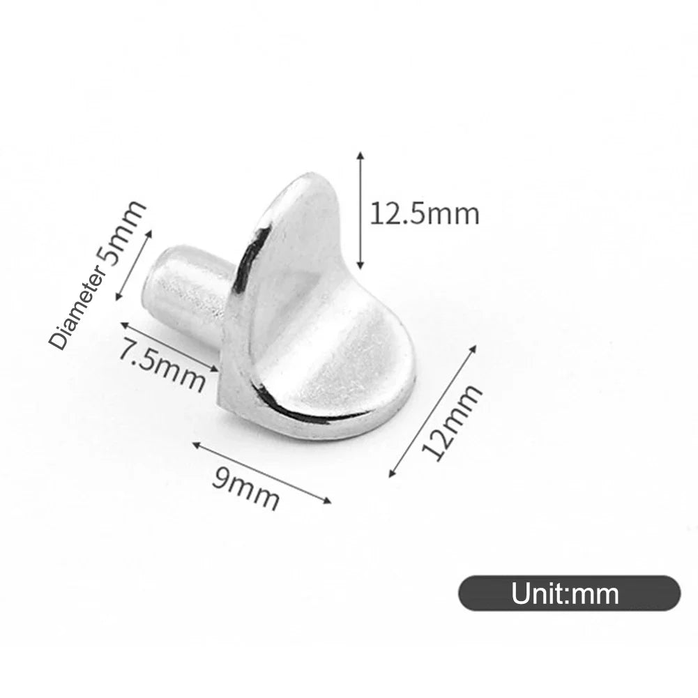 20pcs 5mm L - Shaped Shelf Support Studs: Fix Wooden/Glass Boards in Cabinets, Ideal Furniture Bracket Holders Qme