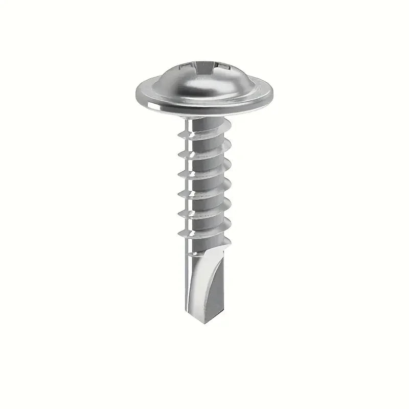 100pcs Round Head With Middle Self Tapping Screws Cross Plate Head Screws With Pad For Warsaw Drill Tail Dovetai Qme
