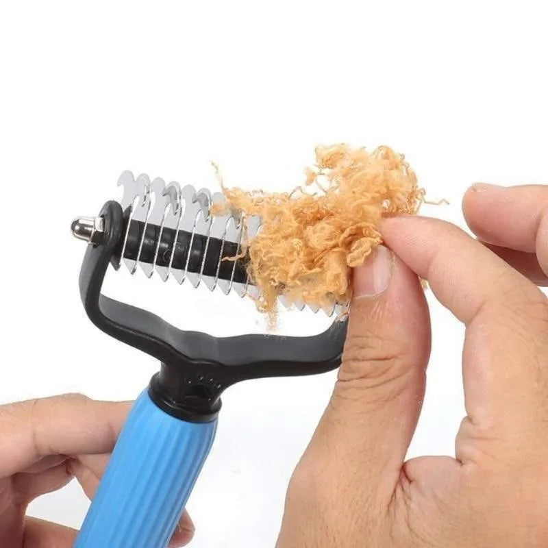 Professional Universal Double Sided Stainless Steel Pet Detangling Qme