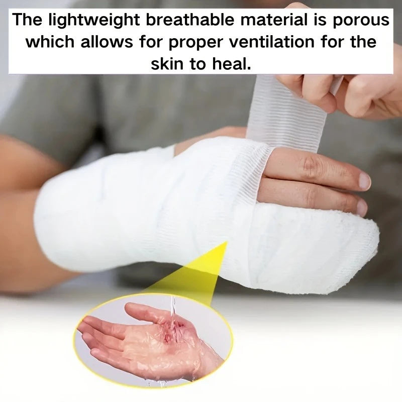 Bandage, stretchable and breathable gauze, suitable for wound care, post-surgical care, incision and injury treatment Qme