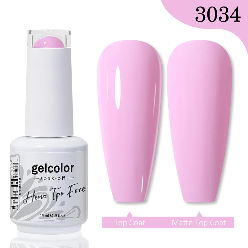 Arte Clavo Jelly Series Semi-transparent Light Pink Peach Gel Nail