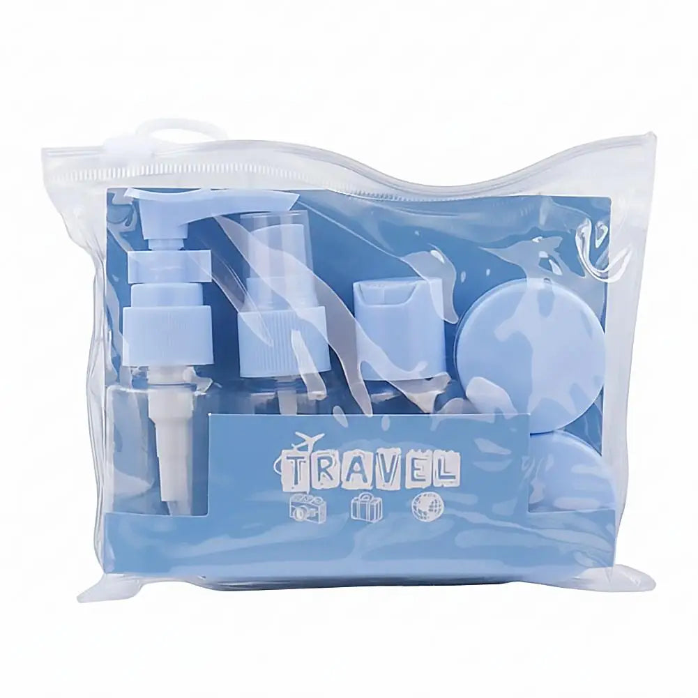 Generic Travel Spray Bottles Toiletries Containers Zipper Toiletry Qme Blue