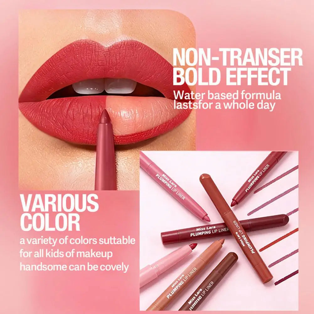 2-in-1 Lip Liner Smooth Blendable Soft Matte Contour Pencil Shaping Qme