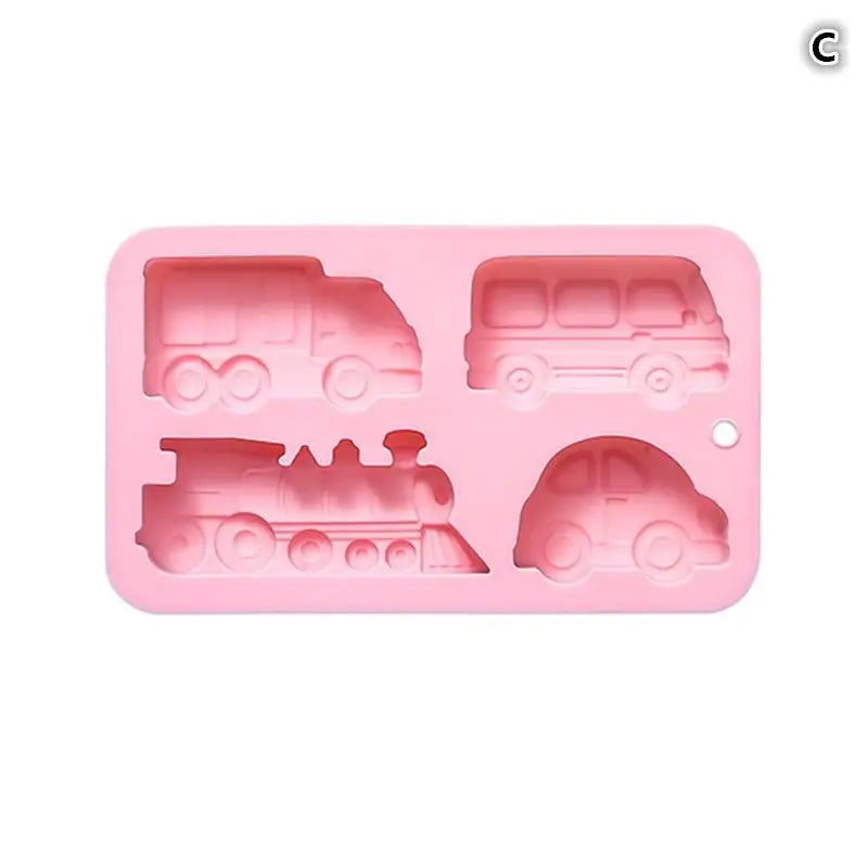 4 6 8 Cavities Car Train Silicone Mold Vehicles Crayon Making Qme C