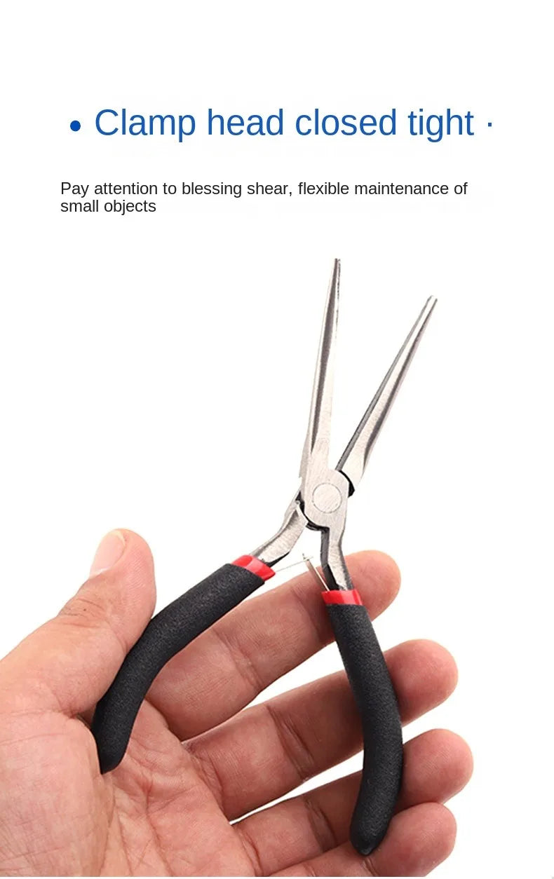 Multi Tool Long Nose Plier Needle Forceps Repair Hand Qme