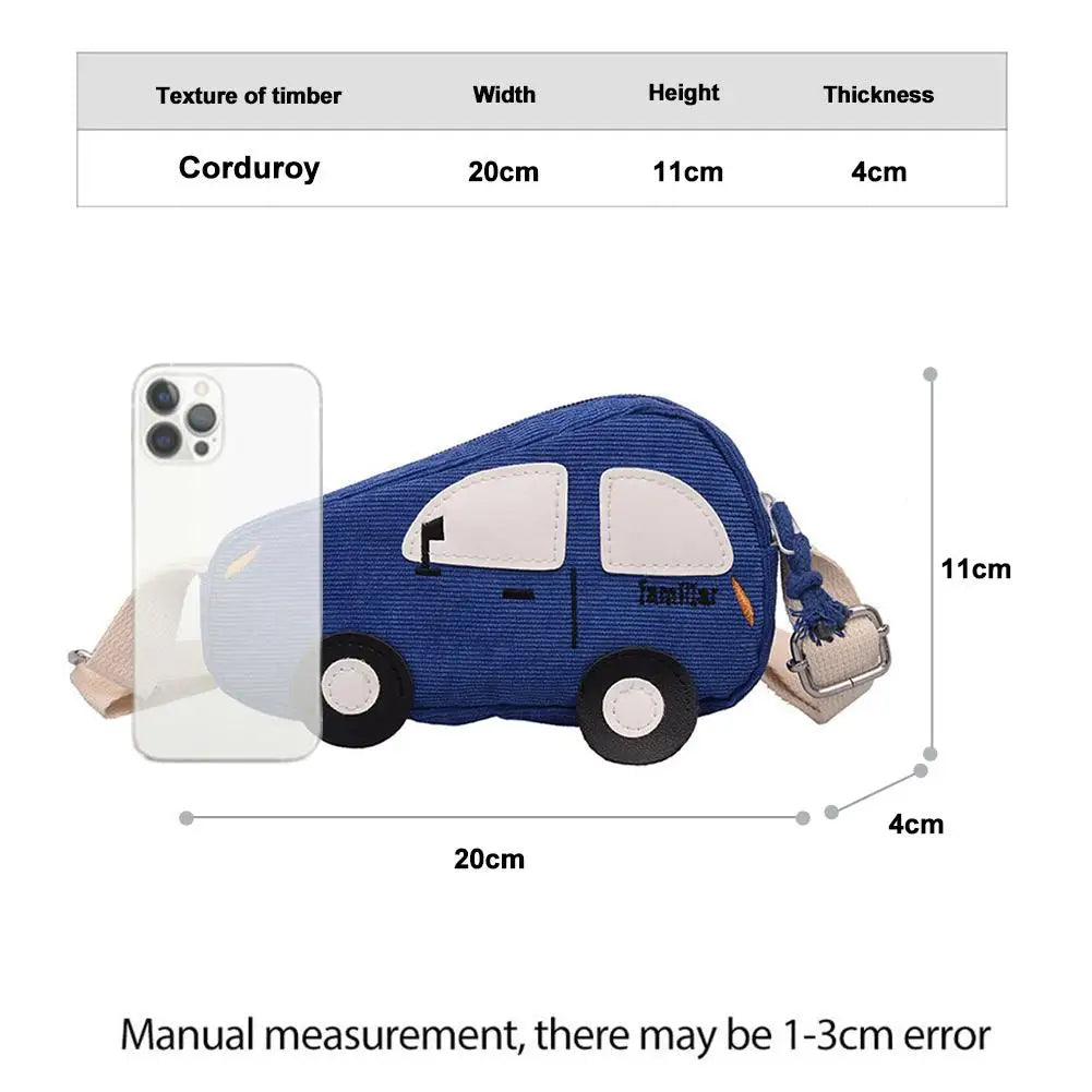 Fashion Mini Crossbody Bag Packet Children Baby Boys Girls Car Shoulder Bag Handbags Cartoon Pig Mini Coin Purse Qme
