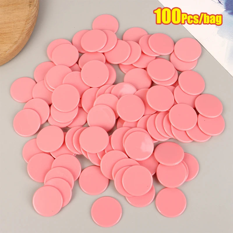 Montessori Learning Education Math Toy Plastic Bingo Chip Markers Qme Pink
