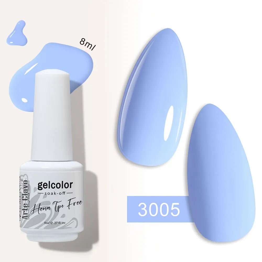 Arte Clavo Semi-permanent Gel Nail Varnish 180 Colors Semipermanent