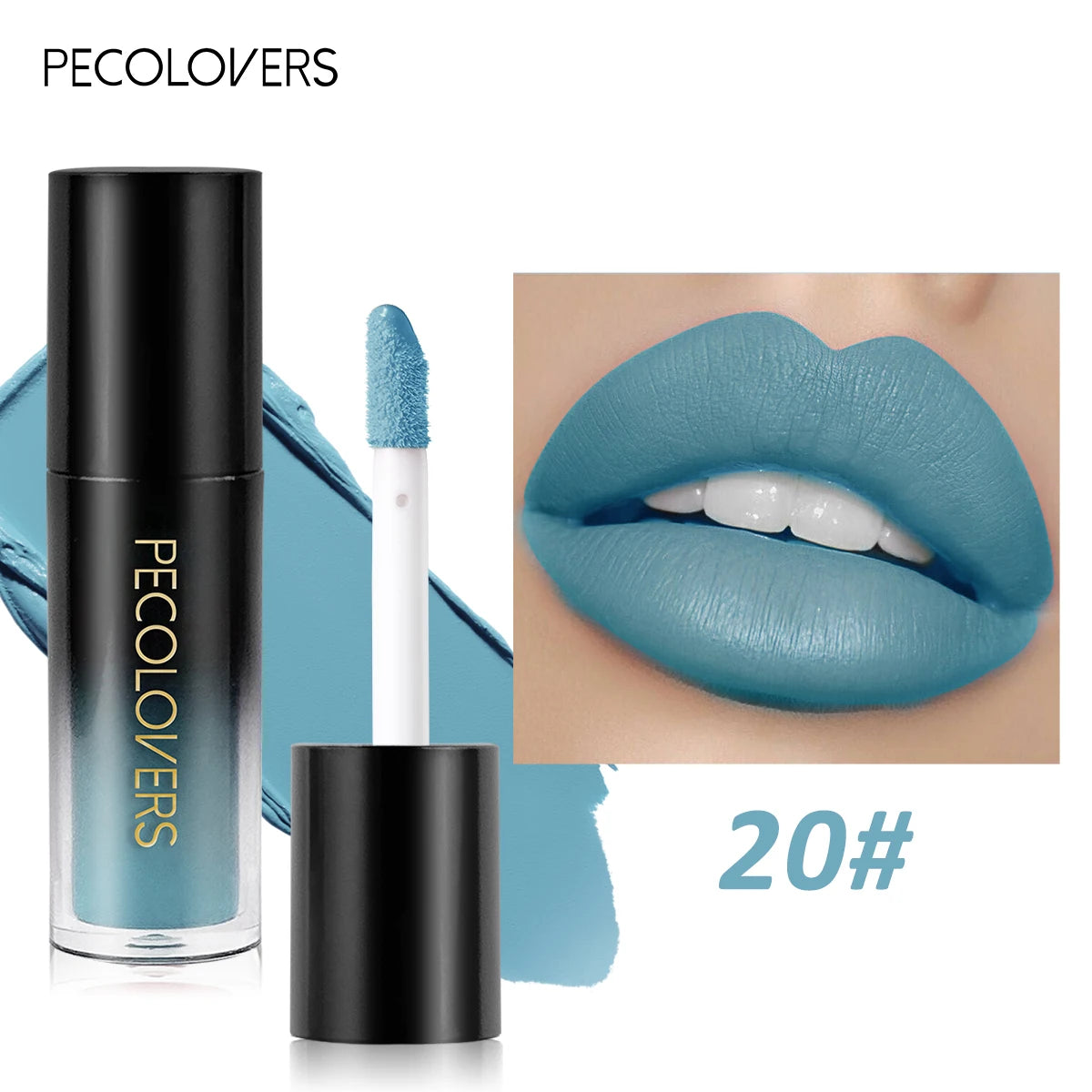 Multiple Colors Matte Velvet Lip Gloss Waterproof Long-lasting Qme 20