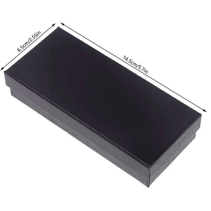 Black Rectangle Container Watch Box Travel Watches Jewelry Paper Qme