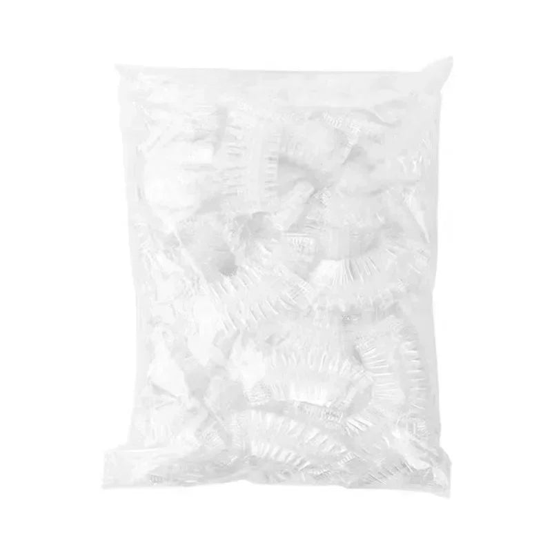 100pcs, Easy to use, One - off Earmuffs for Bath, Shower, Salon, Hair Dyeing, Disposable Waterproof Ear Cover Caps Qme