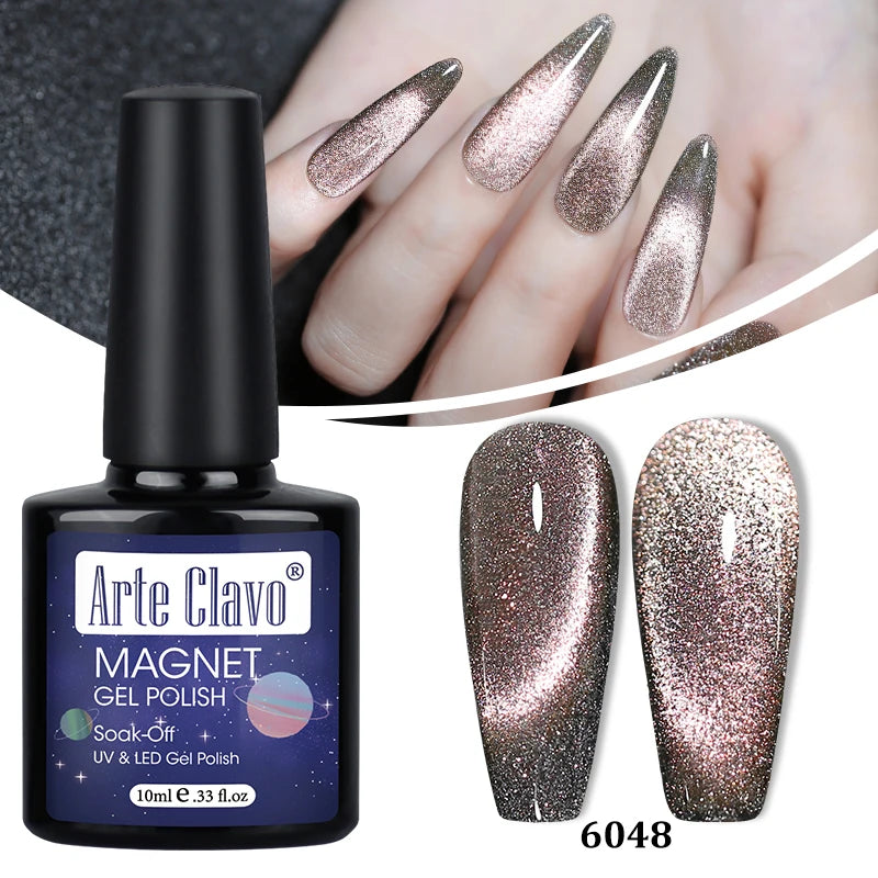 Arte Clavo Shining Transparent Cat Eye Magnetic Gel Unicorn Auroras