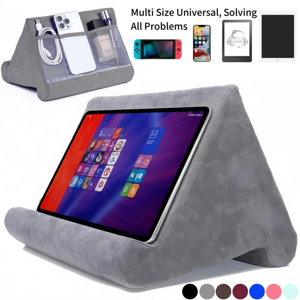 Sponge Pillow Tablet Stand Holder Pillow Pad Ultra Multi-Angle Soft Tablet Stand for Samsung Xiaomi Tablet Holder Reading Stand Qme