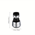 360° Rotatable Faucet Aerator | 2pcs | Plastic | Dual Mode High Pressure Water Saving, Splash-Proof,| Bathroom Accessory Qme short 2pcs