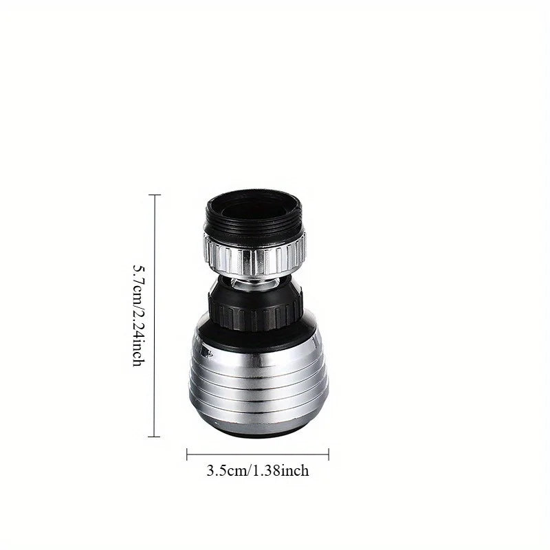 360° Rotatable Faucet Aerator | 2pcs | Plastic | Dual Mode High Pressure Water Saving, Splash-Proof,| Bathroom Accessory Qme short 2pcs