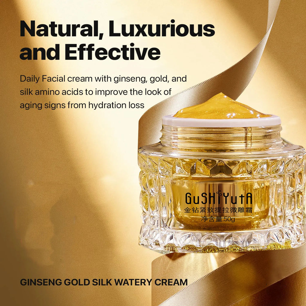 Nature Ginseng Gold Silk Watery Cream Premium Skin Care Anti-aging Qme