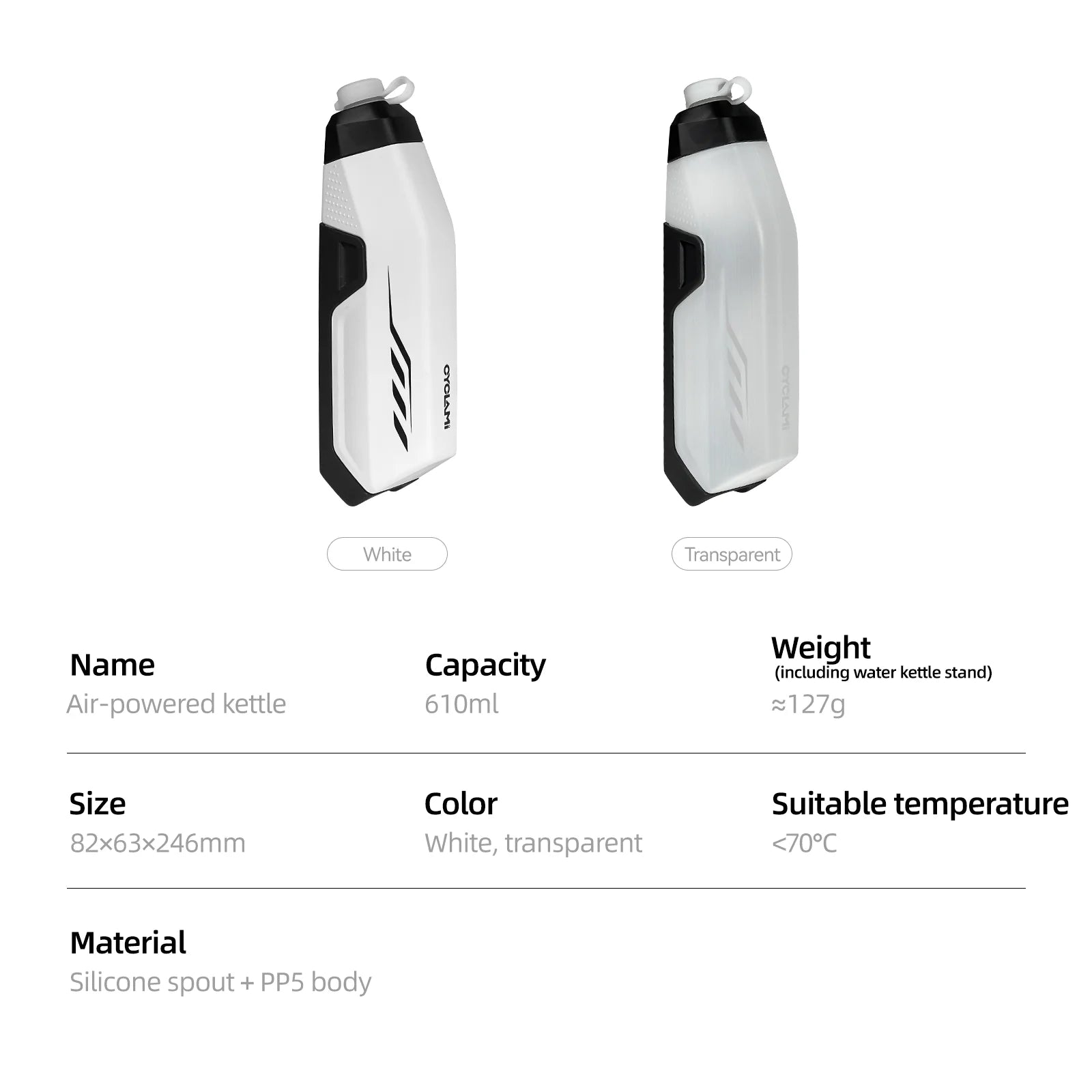 Aerodynamic Bike Water Bottle Set 650ML Lightweight Road Bike Frame Down Tube Riding Water Bottle Squeeze to Drink Design Qme