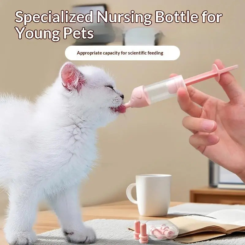Milk Feeder Small Dogs Cats Newborn Pet Feeding Device Puppy Kitten Qme