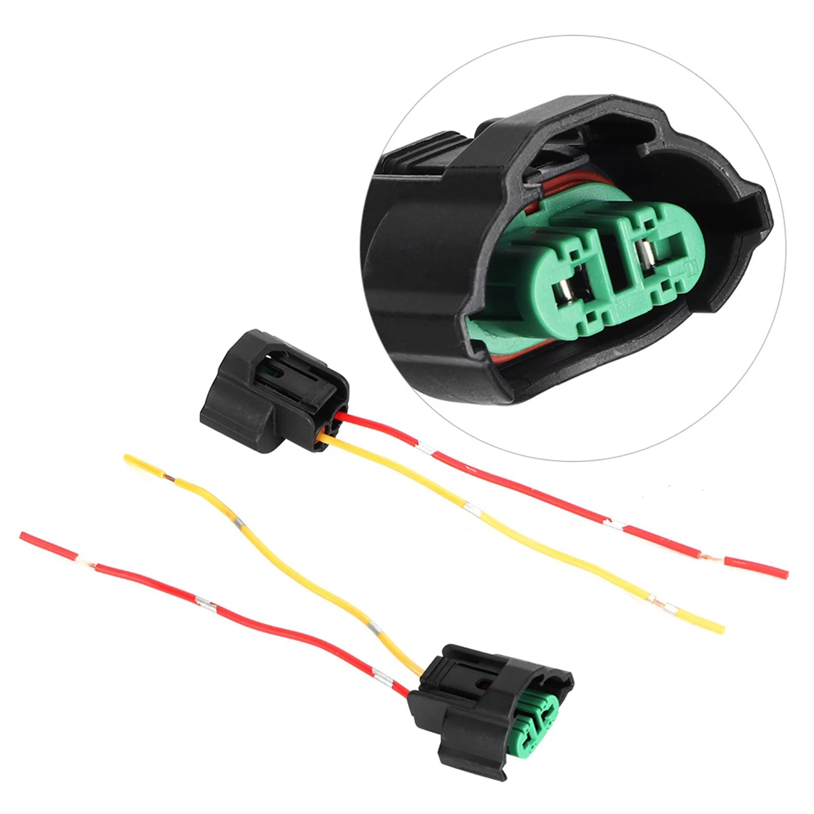 Car Motorcycle Female Adapter Wiring Socket Base Lamp Holder Cable Connector for H8 H11 Female Adapter Wiring Socket Qme